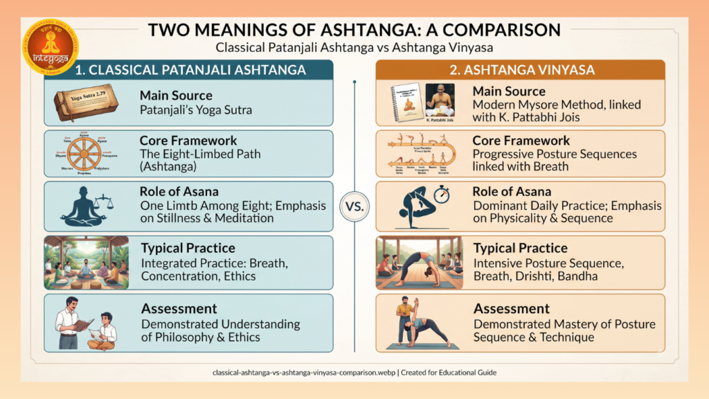 Classical Patanjali Ashtanga
VS Ashtanga Vinyasa