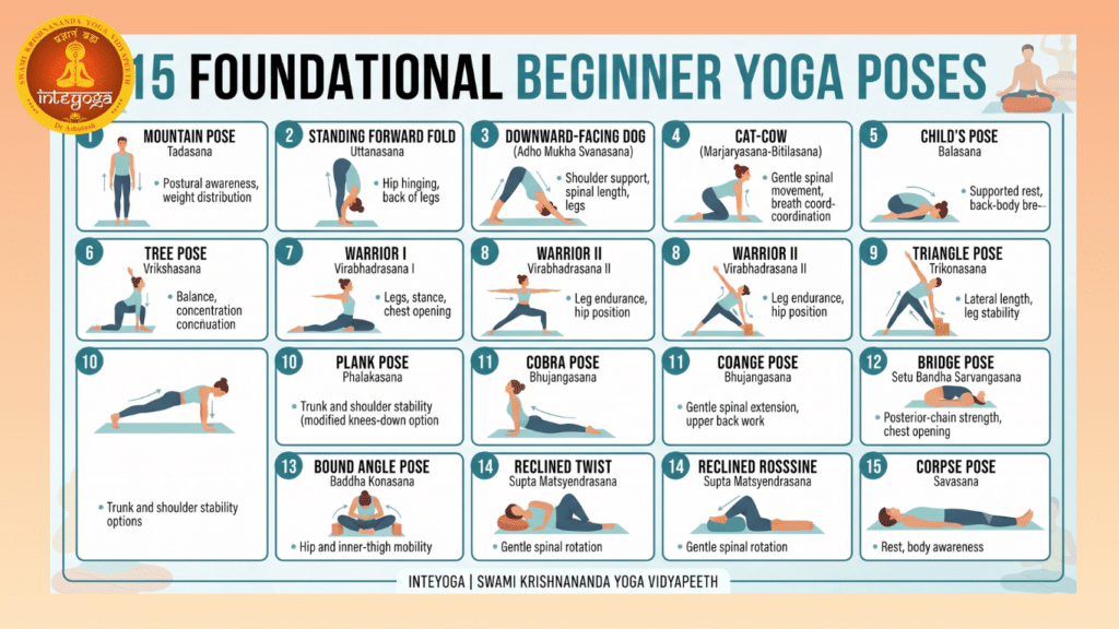 Beginner Yoga Poses Chart